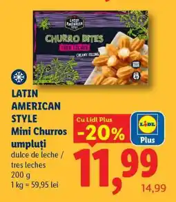 Lidl LATIN AMERICAN STYLE Mini Churros umpluți Ofertă