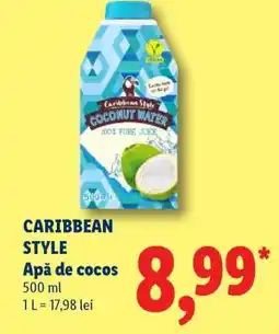 Lidl CARIBBEAN STYLE Apă de cocos Ofertă