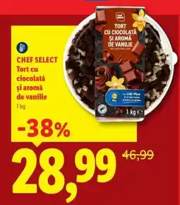 Lidl Chef Select Tort cu ciocolată și aromă de vanilie Ofertă