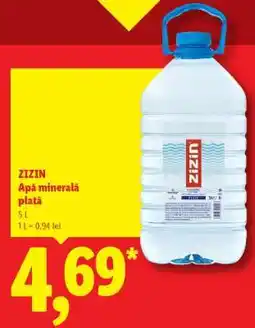 Lidl ZIZIN Apă minerală plată Ofertă