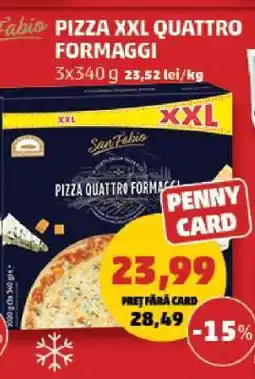 Penny Pizza XXL Quattro Formaggi Ofertă