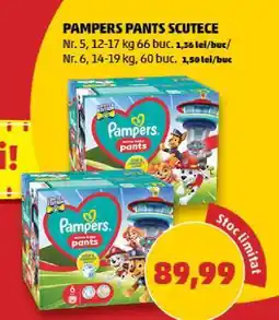 Penny PAMPERS PANTS Scutece Ofertă