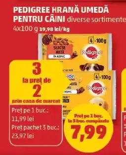 Penny PEDIGREE hrană umedă pentru câini Ofertă