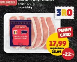 Penny Cotlet de porc fără os, feliat Ofertă