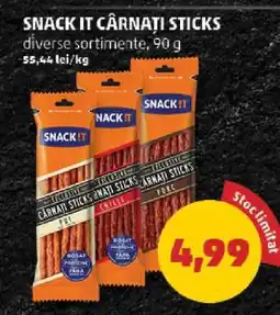 Penny SNACK IT Cârnați sticks Ofertă