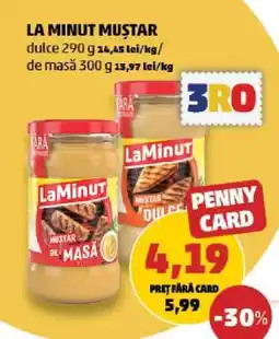 Penny LA MINUT Muștar Ofertă