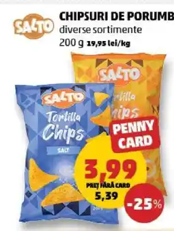 Penny Salto Chipsuri de Porumb Ofertă