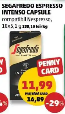 Penny SEGAFREDO ESPRESSO INTENSO CAPSULE Ofertă
