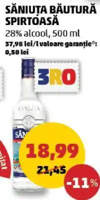 Penny SĂNIUȚA BĂUTURĂ SPIRTOASĂ Ofertă