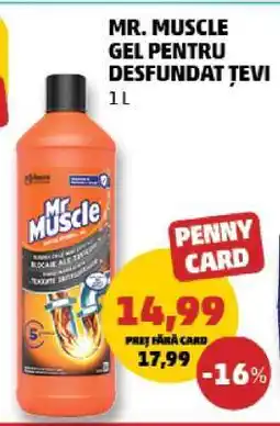 Penny Mr.MUSCLE Gel pentru desfundat țevi Ofertă