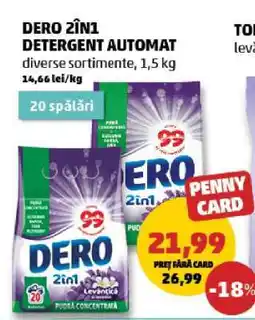 Penny DERO 2ÎN1 Detergent automat Ofertă