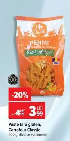 Carrefour Paste fără gluten, Carrefour Classic Ofertă