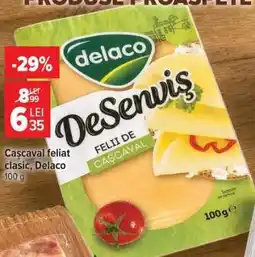 Carrefour Cașcaval feliat clasic, Delaco Ofertă