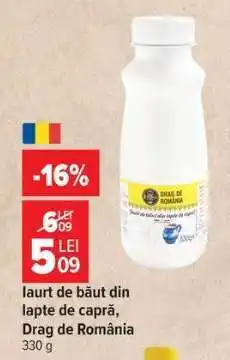 Carrefour Iaurt de băut din lapte de capră Drag de România Ofertă