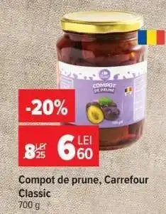 Carrefour Compot de prune Carrefour Classic Ofertă