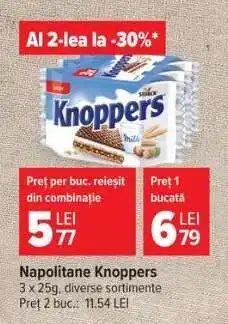 Carrefour Napolitane Knoppers Ofertă
