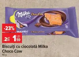 Carrefour Biscuiți cu ciocolată Milka Choco Cow Ofertă