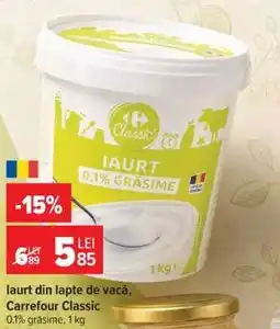 Carrefour Iaurt din lapte de vacă, Carrefour Classic Ofertă
