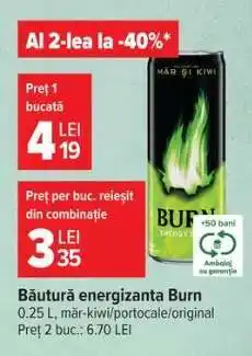 Carrefour Băutură energizantă Burn Ofertă