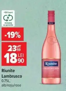 Carrefour Riunite Lambrusco Ofertă
