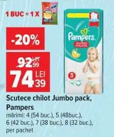 Carrefour Scutece chilot Jumbo pack, Pampers Ofertă