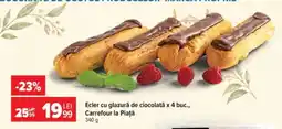 Carrefour Ecler cu glazură de ciocolată x 4 buc Ofertă
