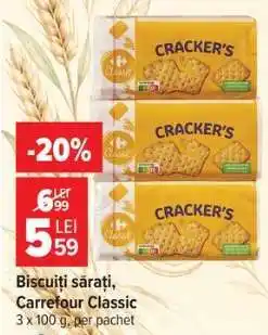 Carrefour Biscuiți sărați, Carrefour Classic Ofertă