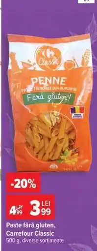 Carrefour Paste fără gluten, Carrefour Classic Ofertă