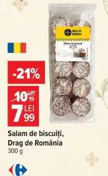 Carrefour Salam de biscuiți, Drag de România Ofertă
