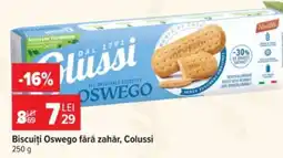 Carrefour Biscuiți Oswego fără zahăr, Colussi Ofertă