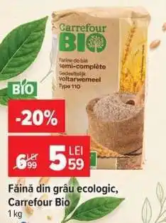 Carrefour Făină din grâu ecologic, Carrefour Bio Ofertă