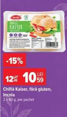 Carrefour Chifle Kaiser, fără gluten, Incola Ofertă