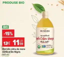 Carrefour Oțet din cidru de mere nefiltrat De Nigris Ofertă