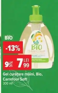 Carrefour Gel curățare mâini, Bio, Carrefour Soft Ofertă
