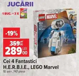Carrefour Cei 4 Fantastici H.E.R.B.I.E., LEGO Marvel Ofertă