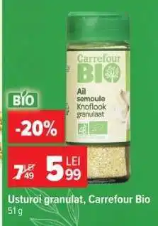 Carrefour Usturoi granulat, Carrefour Bio Ofertă