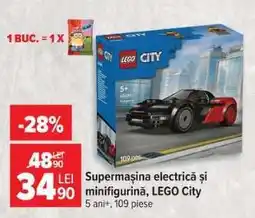 Carrefour Supermașina electrică și minifigurină, LEGO City Ofertă