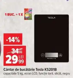Carrefour Cântar de bucătărie Tesla KS201B Ofertă