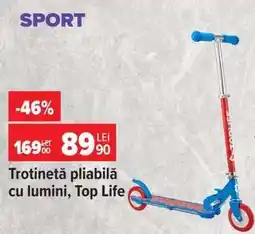 Carrefour Trotinetă pliabilă cu lumini Top Life Ofertă