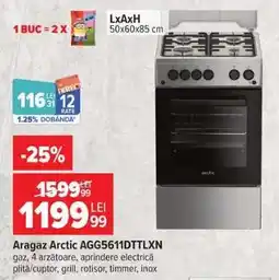Carrefour Aragaz Arctic AGG5611DTTLXN Ofertă