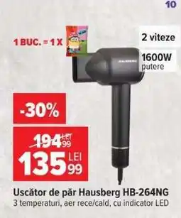 Carrefour Uscător de păr Hausberg HB-264NG Ofertă