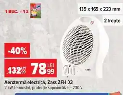 Carrefour Aerotermă electrică, Zass ZFH 03 Ofertă
