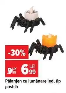 Carrefour Păianjen cu lumânare led, tip pastilă Ofertă