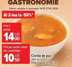 Carrefour Ciorbă de pui Ofertă