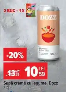 Carrefour Supă cremă cu legume, Dozz Ofertă