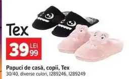 Carrefour Papuci de casă, copii, TEX Ofertă