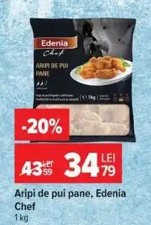 Carrefour Aripi de pui pane Edenia Chef Ofertă