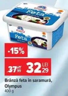Carrefour Brânză feta în saramură, Olympus Ofertă
