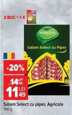 Carrefour Salam select cu piper Agricola Ofertă
