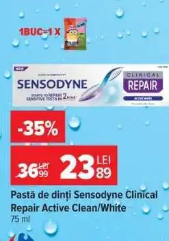 Carrefour Pastă de dinți Sensodyne Clinical Repair Active Clean/White Ofertă